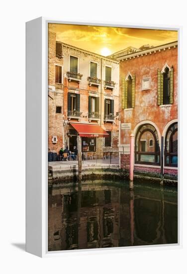 Venetian Sunlight - Rio del Malcanton at Sunset-Philippe HUGONNARD-Framed Premier Image Canvas