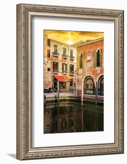 Venetian Sunlight - Rio del Malcanton at Sunset-Philippe HUGONNARD-Framed Photographic Print