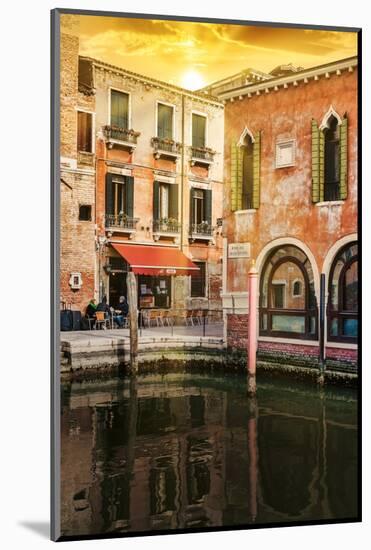 Venetian Sunlight - Rio del Malcanton at Sunset-Philippe HUGONNARD-Mounted Photographic Print