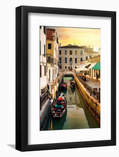 Venetian Sunlight - Rio di S. Provoio at Sunset-Philippe HUGONNARD-Framed Photographic Print