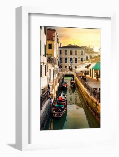 Venetian Sunlight - Rio di S. Provoio at Sunset-Philippe HUGONNARD-Framed Photographic Print