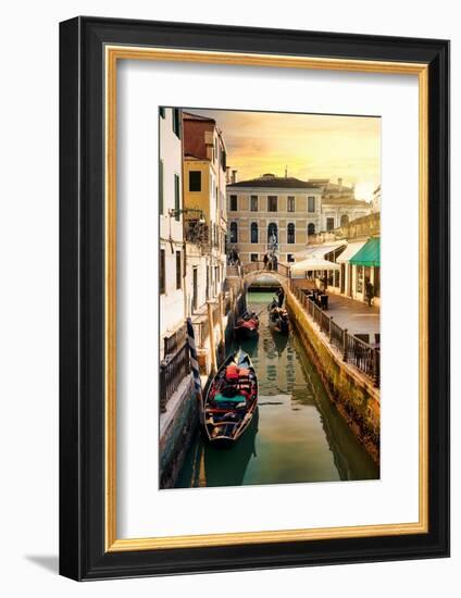 Venetian Sunlight - Rio di S. Provoio at Sunset-Philippe HUGONNARD-Framed Photographic Print