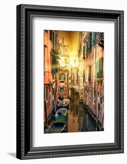 Venetian Sunlight - Rio Tera Secondo Sunset-Philippe HUGONNARD-Framed Photographic Print