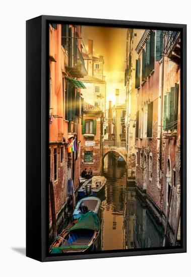 Venetian Sunlight - Rio Tera Secondo Sunset-Philippe HUGONNARD-Framed Premier Image Canvas