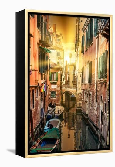 Venetian Sunlight - Rio Tera Secondo Sunset-Philippe HUGONNARD-Framed Premier Image Canvas