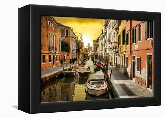 Venetian Sunlight - San Barnaba Sunset-Philippe HUGONNARD-Framed Premier Image Canvas