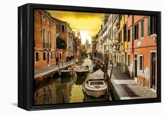 Venetian Sunlight - San Barnaba Sunset-Philippe HUGONNARD-Framed Premier Image Canvas