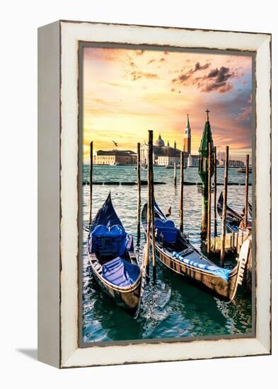 Venetian Sunlight - San Giorgio Maggiore Sunset-Philippe HUGONNARD-Framed Premier Image Canvas