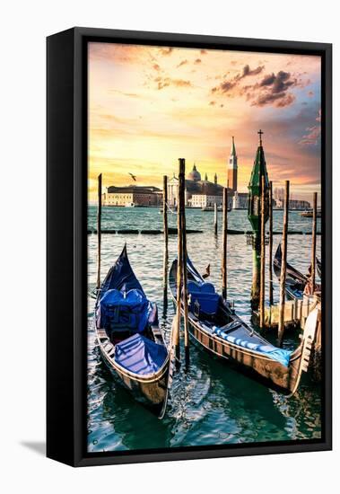 Venetian Sunlight - San Giorgio Maggiore Sunset-Philippe HUGONNARD-Framed Premier Image Canvas