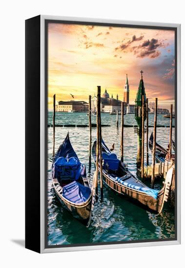 Venetian Sunlight - San Giorgio Maggiore Sunset-Philippe HUGONNARD-Framed Premier Image Canvas