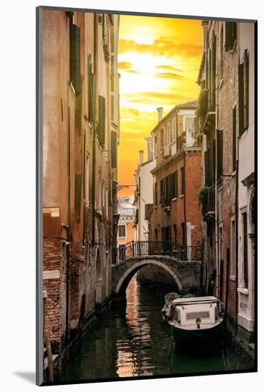 Venetian Sunlight - Small Canal Bridge-Philippe HUGONNARD-Mounted Photographic Print