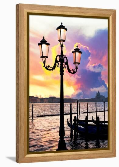 Venetian Sunlight - Street Lamp-Philippe HUGONNARD-Framed Premier Image Canvas