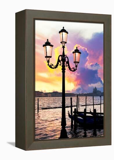 Venetian Sunlight - Street Lamp-Philippe HUGONNARD-Framed Premier Image Canvas