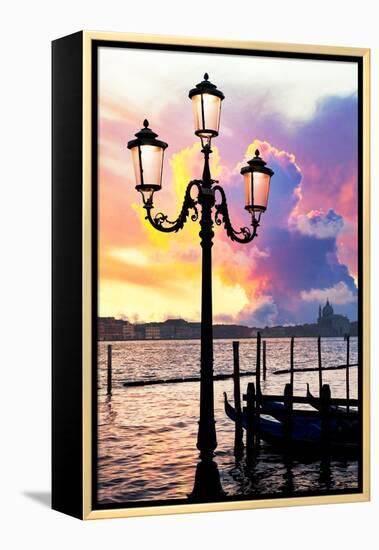 Venetian Sunlight - Street Lamp-Philippe HUGONNARD-Framed Premier Image Canvas