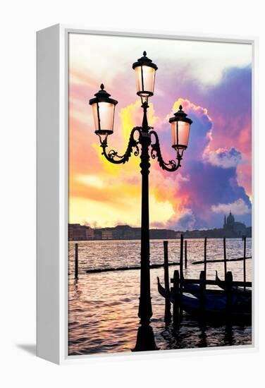 Venetian Sunlight - Street Lamp-Philippe HUGONNARD-Framed Premier Image Canvas