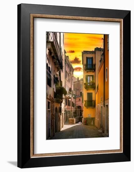 Venetian Sunlight - Sunrise Street-Philippe HUGONNARD-Framed Photographic Print