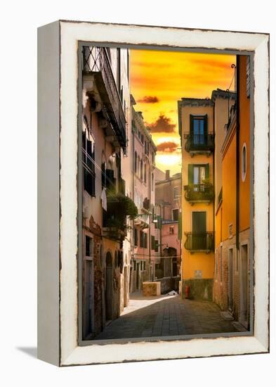 Venetian Sunlight - Sunrise Street-Philippe HUGONNARD-Framed Premier Image Canvas