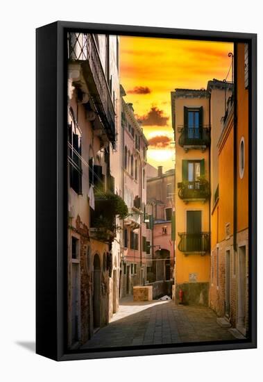 Venetian Sunlight - Sunrise Street-Philippe HUGONNARD-Framed Premier Image Canvas