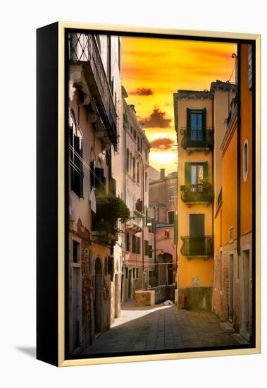 Venetian Sunlight - Sunrise Street-Philippe HUGONNARD-Framed Premier Image Canvas