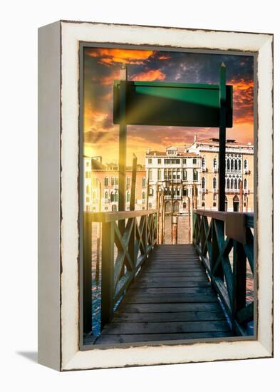 Venetian Sunlight - Sunset Jetty-Philippe HUGONNARD-Framed Premier Image Canvas