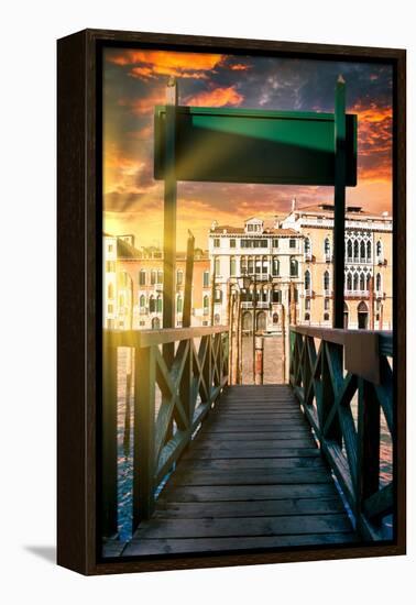 Venetian Sunlight - Sunset Jetty-Philippe HUGONNARD-Framed Premier Image Canvas