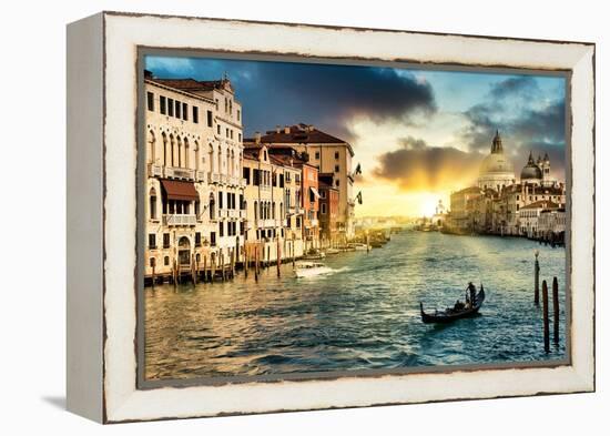 Venetian Sunlight - The Grand Canal-Philippe HUGONNARD-Framed Premier Image Canvas