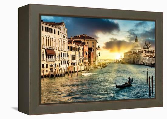Venetian Sunlight - The Grand Canal-Philippe HUGONNARD-Framed Premier Image Canvas