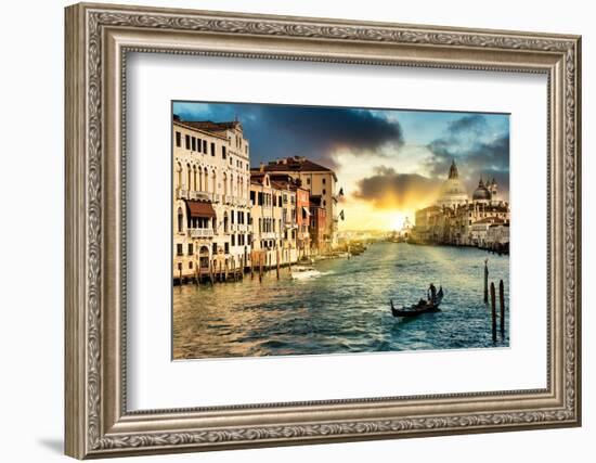 Venetian Sunlight - The Grand Canal-Philippe HUGONNARD-Framed Photographic Print