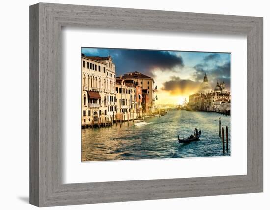 Venetian Sunlight - The Grand Canal-Philippe HUGONNARD-Framed Photographic Print