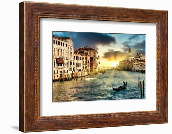 Venetian Sunlight - The Grand Canal-Philippe HUGONNARD-Framed Photographic Print