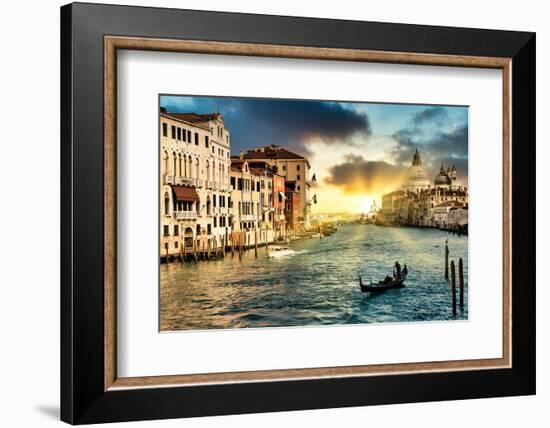 Venetian Sunlight - The Grand Canal-Philippe HUGONNARD-Framed Photographic Print