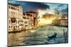 Venetian Sunlight - The Grand Canal-Philippe HUGONNARD-Mounted Photographic Print