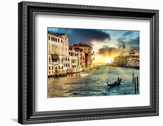 Venetian Sunlight - The Grand Canal-Philippe HUGONNARD-Framed Photographic Print