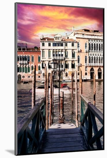 Venetian Sunlight - Vaporetto Jetty-Philippe HUGONNARD-Mounted Photographic Print