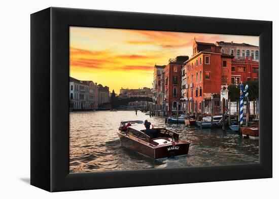 Venetian Sunlight - Vaporetto Sunset-Philippe HUGONNARD-Framed Premier Image Canvas