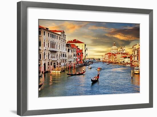 Venetian Sunset-Maugli-l-Framed Art Print