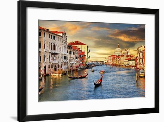 Venetian Sunset-Maugli-l-Framed Art Print