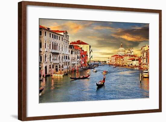 Venetian Sunset-Maugli-l-Framed Art Print