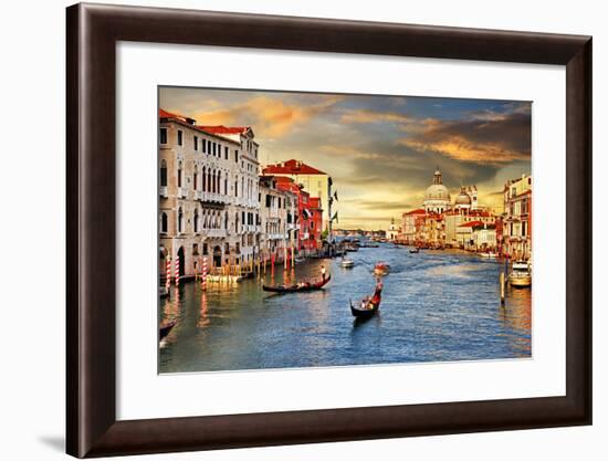 Venetian Sunset-Maugli-l-Framed Art Print