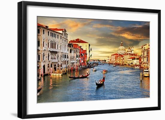 Venetian Sunset-Maugli-l-Framed Art Print