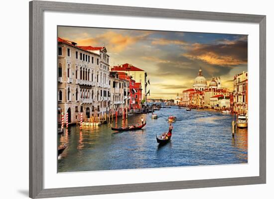 Venetian Sunset-Maugli-l-Framed Art Print