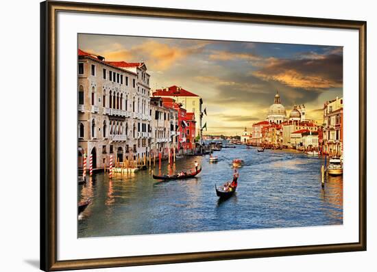 Venetian Sunset-Maugli-l-Framed Art Print