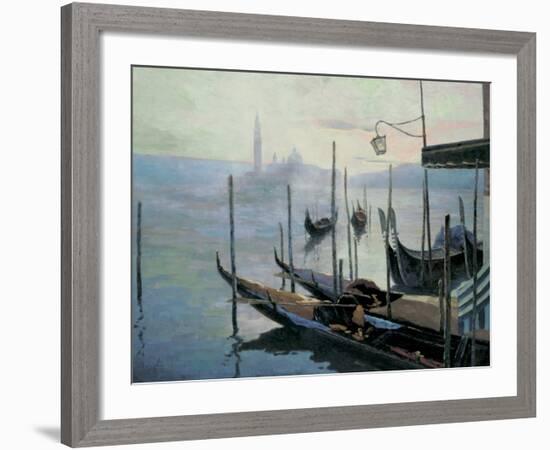 Venetian Twilight-Julien V-Framed Art Print