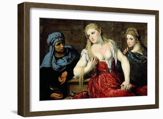 Venetian Women at their Toilet, C.1545-Paris Bordone-Framed Giclee Print