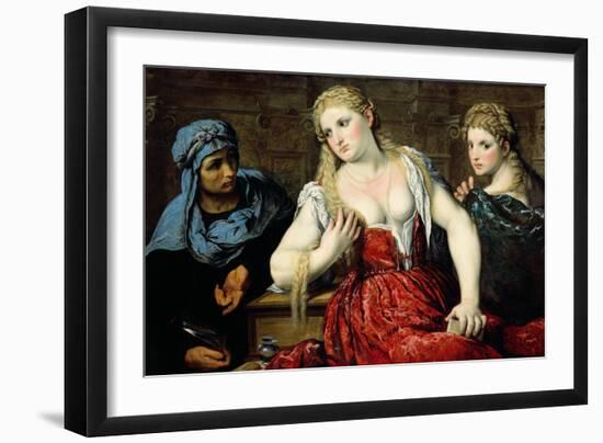 Venetian Women at their Toilet, C.1545-Paris Bordone-Framed Giclee Print