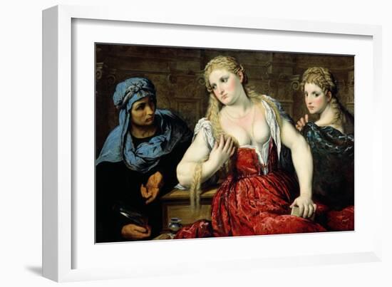 Venetian Women at their Toilet, C.1545-Paris Bordone-Framed Giclee Print