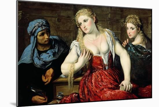 Venetian Women at their Toilet, C.1545-Paris Bordone-Mounted Giclee Print