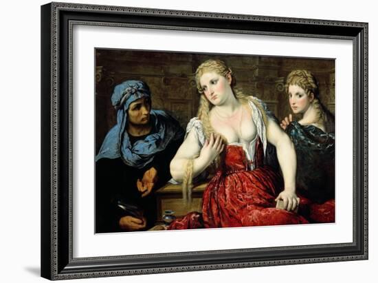 Venetian Women at their Toilet, C.1545-Paris Bordone-Framed Giclee Print