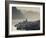 Veneto, Lake District, Lake Garda, Malcesine, Aerial Town View, Italy-Walter Bibikow-Framed Photographic Print