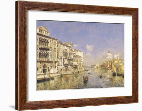 Venezia, il Canal Grande alla Salute-Rubens Santoro-Framed Premium Giclee Print